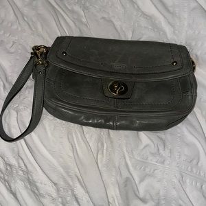 Coach leather wristlet